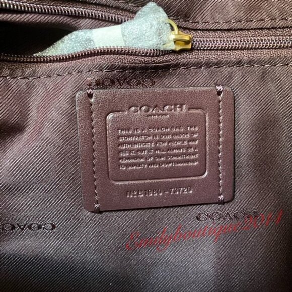 NWT Coach Retail 73720 Lane Satchel In Colorblock Ink Blue Leather Crossbody Bag - Picture 10 of 12